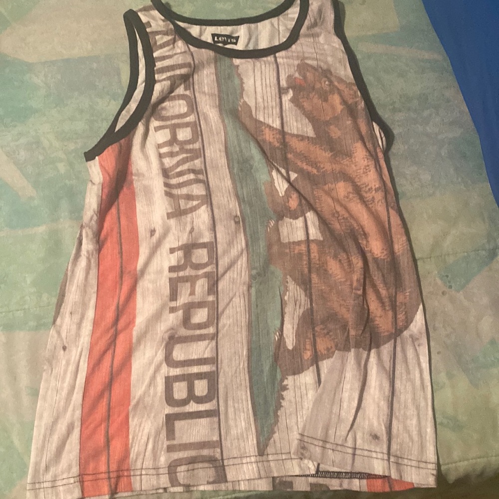 Levi’s California Flag Tank top Men’s Small